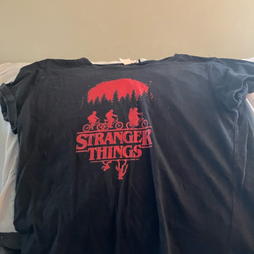 Netflix Stranger Things Black and Red Tee